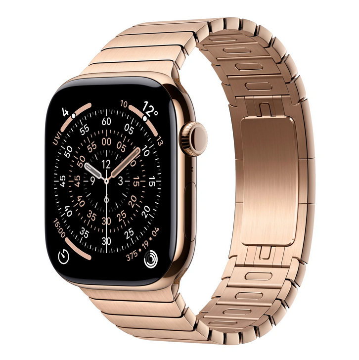 Apple Watch Series 11 42mm Gold Titanium Case Gold Link Bracelet One Size