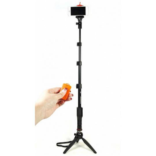 Yunteng Bluetooth Monopod Selfie Stick (YT-1288) - монопод со съемным пультом (Black)