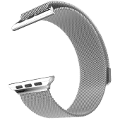 Браслет сетчатый миланский Milanese для Apple Watch 4 / 3 / 2 / 1 (42мм) Серебро
