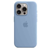 Чехол Silicone Case MagSafe для iPhone 15 Pro Max Зимний синий