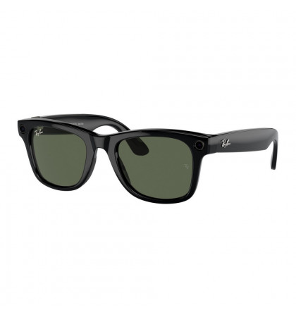 Умные очки Ray-Ban Meta Wayfarer RW4008 Shiny Black/G15 Green, размер L