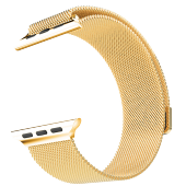 Браслет сетчатый миланский Milanese для Apple Watch 4 / 3 / 2 / 1 (42мм) Золото