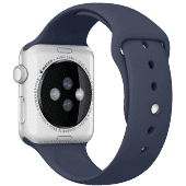 Ремешок силиконовый Special Case для Apple Watch 4 / 3 / 2 / 1 (42мм) Темно Синий S/M/L