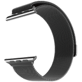Браслет сетчатый миланский Milanese для Apple Watch 4 / 3 / 2 / 1 (38мм) Черный