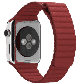 Ремешок кожаный для Apple Watch 2 / 1 (42мм) Красный
