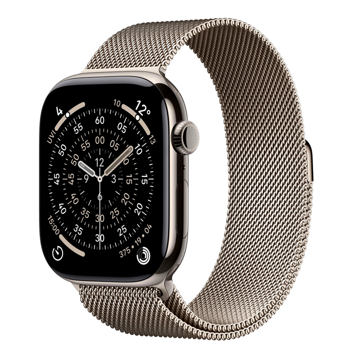 Apple Watch Series 11 42mm GPS + Cellular Natural Titanium Case Natural Milanese Loop Medium