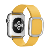 Ремешок кожаный Modern Buckle для Apple Watch 2 / 1 (38mm) Желтый
