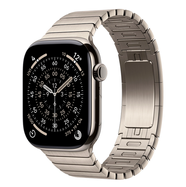 Apple Watch Series 11 42mm GPS + Cellular Natural Titanium Case Natural Link Bracelet One Size