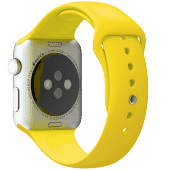 Ремешок силиконовый Special Case для Apple Watch 4 / 3 / 2 / 1 (38мм) Желтый S/M/L