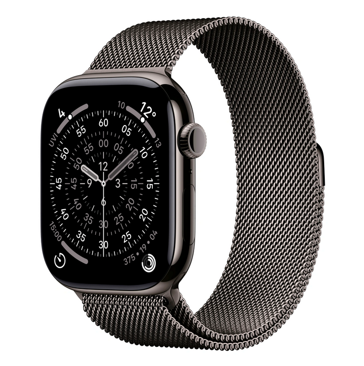 Apple Watch Series 11 42mm  Slate Titanium Case Slate Milanese Loop Medium