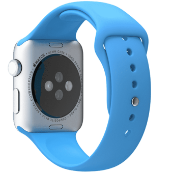 Ремешок силиконовый Special Case для Apple Watch 4 / 3 / 2 / 1 (38мм) Синий S/M/L